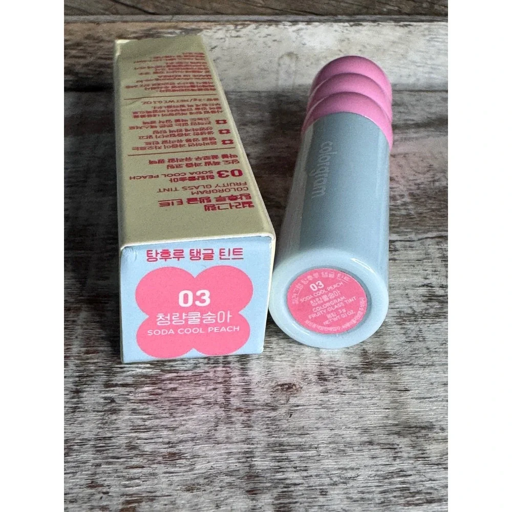 Colorgram Fruity Water Tint | 03 Soda Cool Peach | Liquid Lip Tint | MSRP $12